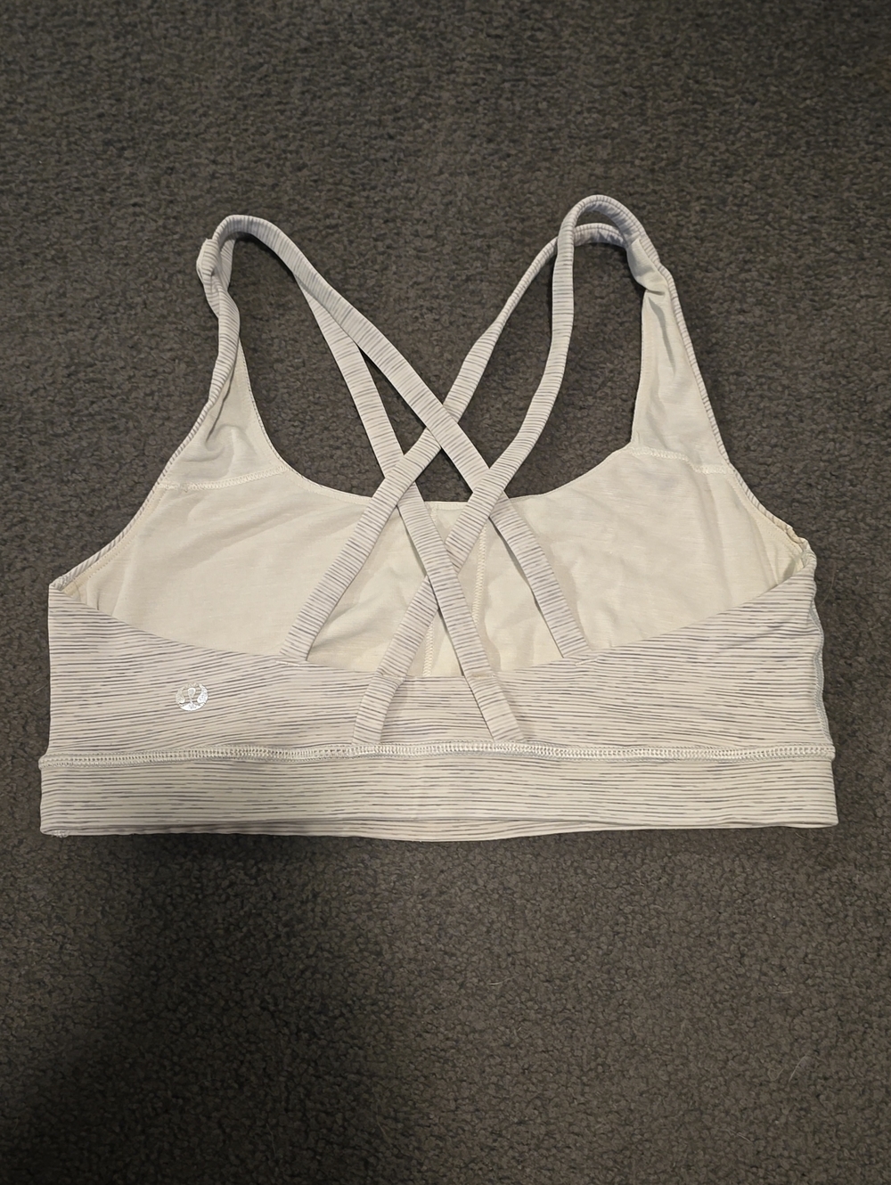 lululemon athletica Light Gray Cross-Back Sports Bra